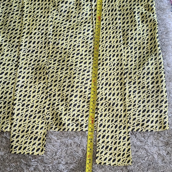 Nine West Sleeveless Top Black Yellow Sz Large - Picture 10 of 14